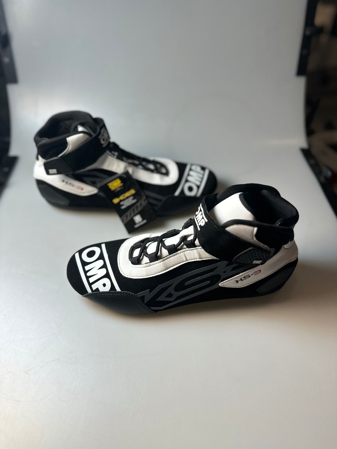 OMP Kartschuh KS-3 MY21 schwarz/weiß