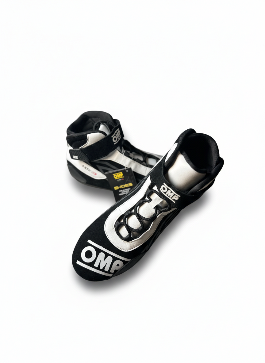 OMP Kartschuh KS-3 MY21 schwarz/weiß
